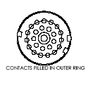 PL900 342855 Medical Connector Plug Outer Contacts Filled